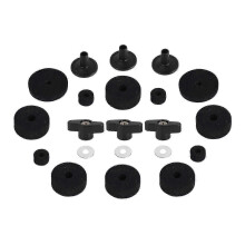 (As show, One size) 21 Pcs Cymbal Felts Hi-Hat Clutch Felt Cymbal Stand Sleeves with Base Wing Nuts & Cymbal Washer for