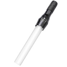 (As show, One size) 16 Inch Led Traffic Control Wand 5 Mode Safety Night Signal Light for Airport Parking Directing Flashlight