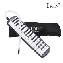 (As show, One size) 32 Piano Keys Melodica Musical Education Instrument for Beginner Kids Children Gift with Carrying Bag Black