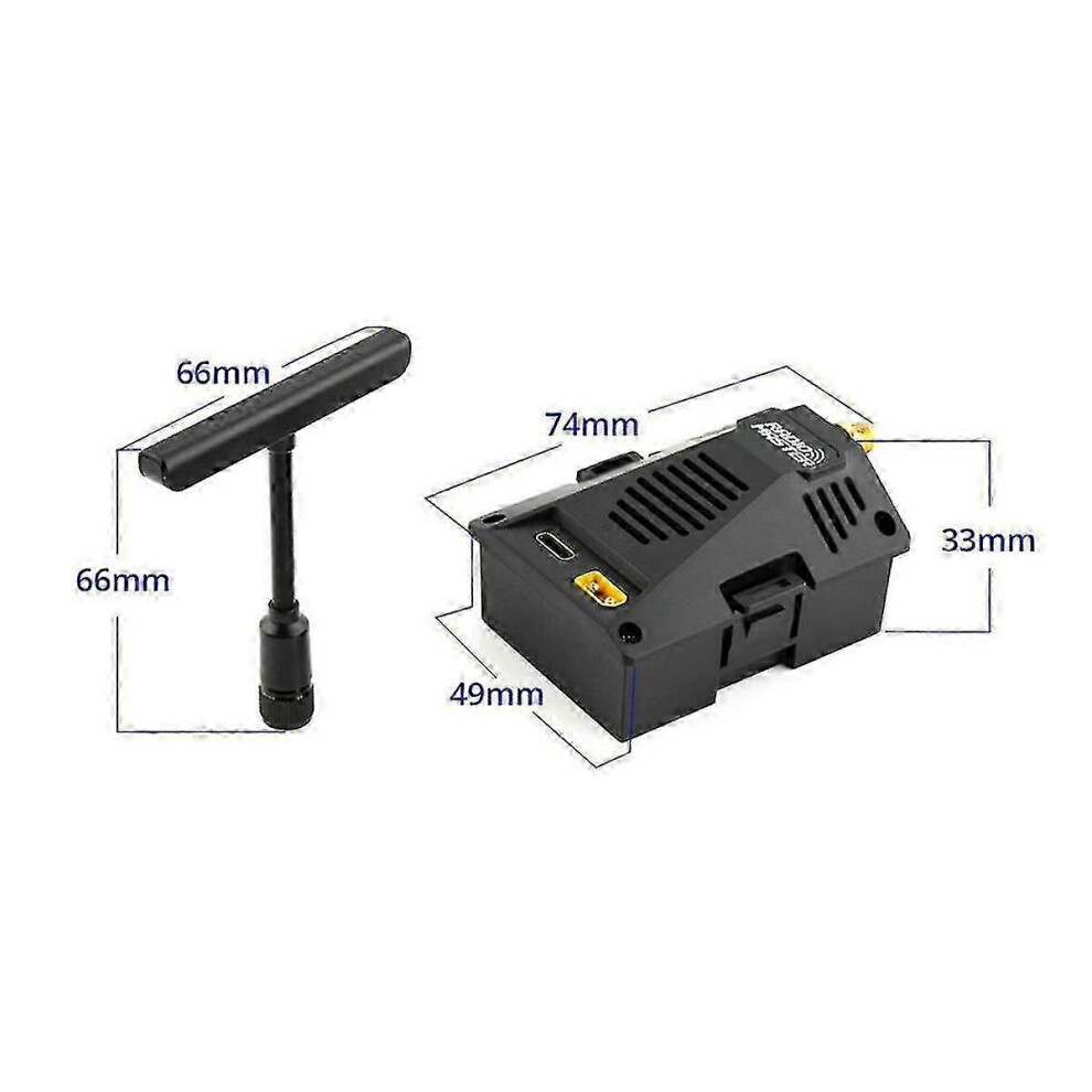 (As Show, One Size) Micro-Elrs High Frequency Head Receiver 2.4Ghz Elrs Module,For Tx12mkii Tx16smkii Remote Control 4631898279597
