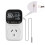 (AU Plug, One size) 240V 10A Temperature Controller Socket High-Precision Digital Display Smart Thermostat Fish Tank Touch Screen Preset Timer Switch Cooling Heating Ther 4