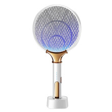 (As show, One size) Rechargeable Bug Zapper USB Photocatalyst Mosquito Bat Household Mosquito Trap Swatter Hit Mosquito Lamp Rechargeable 2-in-1 Electric Mosquito Swatter