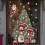 (As show, One size) 2PCS Christmas Snowflake Window Clings Sticker 4
