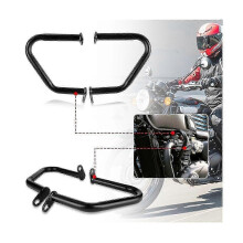 (As show, One size) Black Bumper Protection Engine Crash For Bonneville T100t120 Bobber Thruxton 1200/r Street Cup