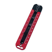 (As show, One size) Aluminum Alloy Woodworking Compass Scribe Decoration Design Circle Drawing Tool Metric And Inch Marking Gauge Carpenter Scribe Drawing Tool Adjustable