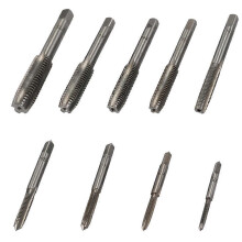 (As show, One size) Alloy Steel Tap and Die Set with Adjustable Wrench Twisted Hand Tools Hands Screw Taps