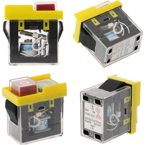 (As show, One size) Electromagnetic Switches Emergency Stop Cutting Machine for KJD6 5E4 1