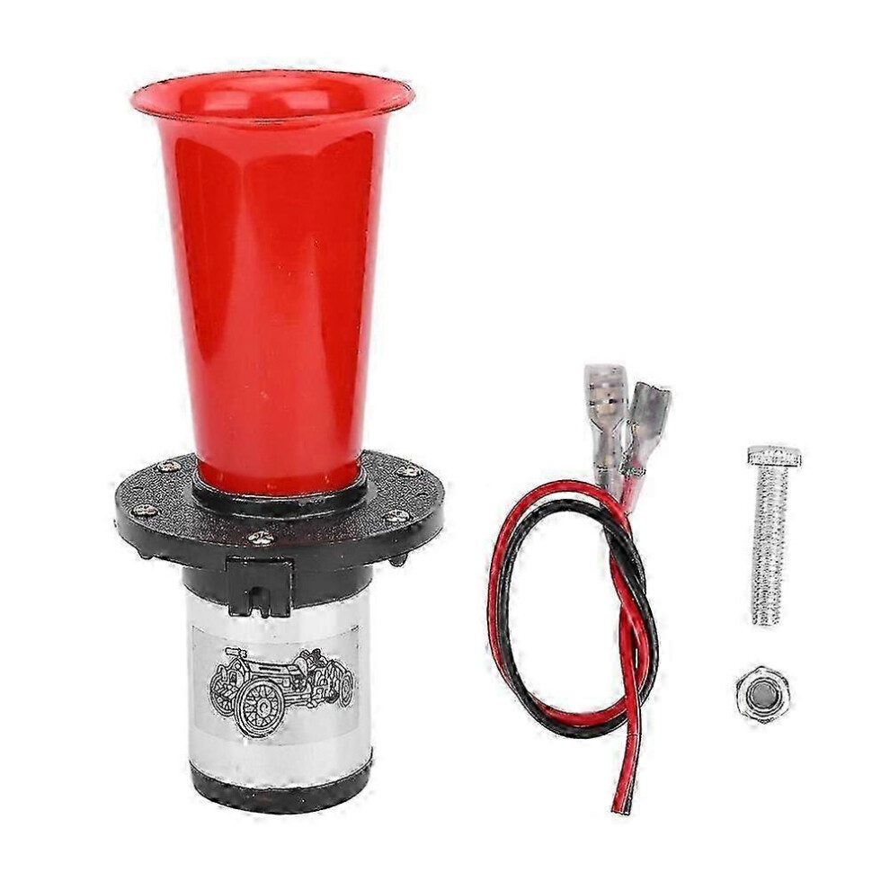 (As Show, One Size) Universal 12V 110Db Car Motorcycle Klaxon Antique Vintage Air Horn Modification Accessory 4632480803886