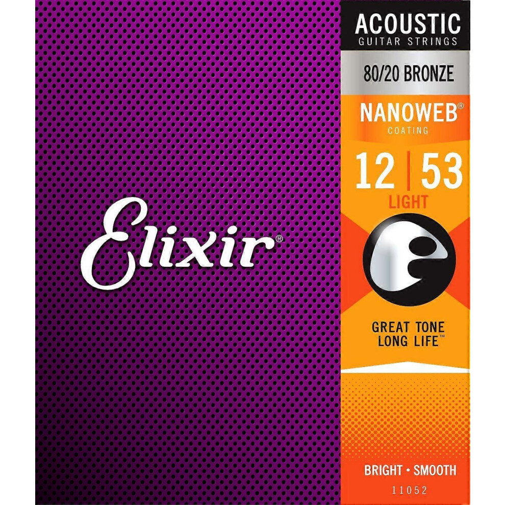 (As show, One size) 11052 Nanoweb Acoustic Guitar Strings Set (6Strings)