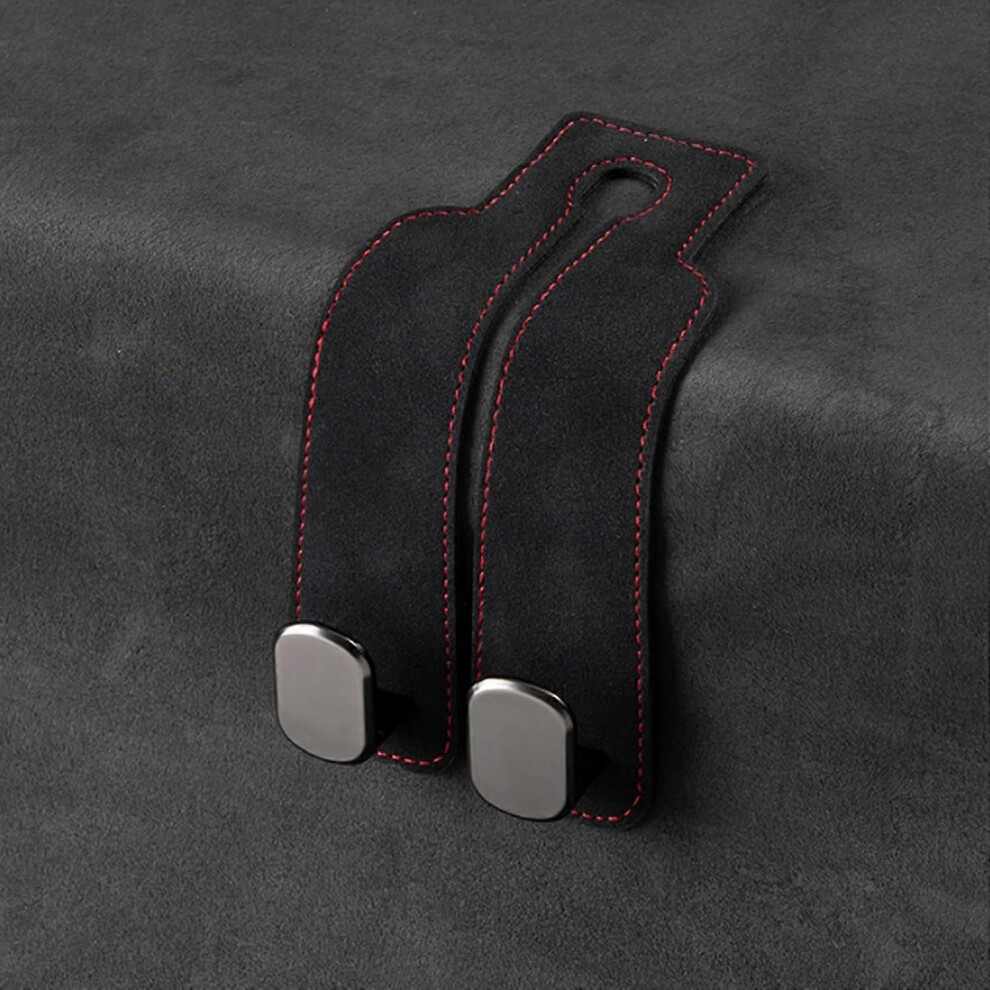 (, One Size) Car Seat Hooks For Headrest, Double Headrest Purse Hooks For Car, Car Back Seat Headrest Hooks For Handbags, Bags, Purses -Gsla Grey 5031614133940