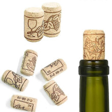 (As show, One size) 50 Wooden Wine Corks Round Corks, Wooden Wine Bottle Corks Replace Corks, Very Suitable For Home Brewing