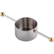 (As show, One size) Bar Jigger with Handle Stainless Steel 30ml Cocktail Whisky Measure Cup Wine Mixer, Bar Accessories,30ml Bar Jiggers (silver) (1pc)