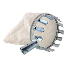 (As show, One size) Fruit Picking Pole with Basket Diameter 14cm,Metal Fruit Picker Agricultural Garden Hardware Tools Overhead Fruit Picker Portable Fruit Picker(Color:S
