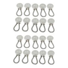 (As show, One size) Neck Extender Button Stretcher Extender,Elastic Extension Buckle Cuff Collar Extension Buckle (20pcs)