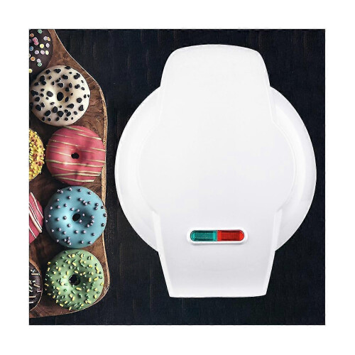 (As show, One size) Mini Donuts Machine Donut Maker Machine Diy Home Use Mini Maker White Eu Plug