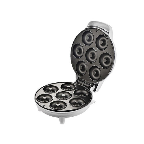 (As show, One size) Mini Donuts Machine Donut Maker Machine Diy Home Use Mini Maker White Eu Plug 1