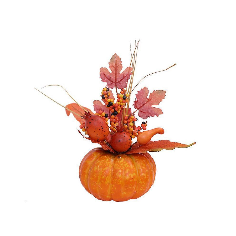 Kikidex (As Show, One Size) Halloween Decorative Pumpkin Ornament Pumpkin Home Desktop Ornament Supply(1Pcs-) Orange