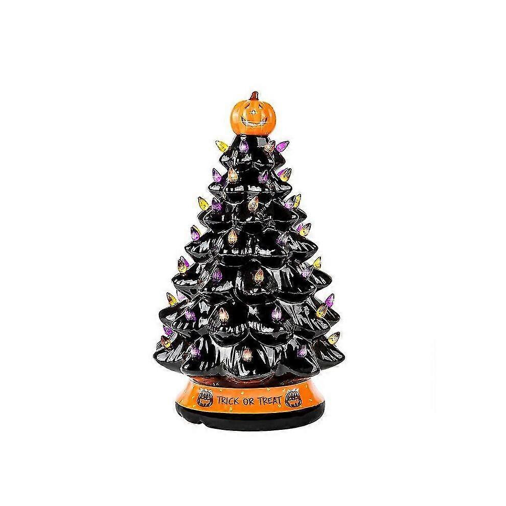 Kikidex (As Show, One Size) Halloween Tree Decoration Multicolor Lighted Halloween Tree Home Party Ornaments(1Pcs)