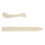 (As show, One size) 2PCS/Set White Bone Folder Paper Creaser Tool Scoring Folding Creasing Edges 4