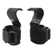 (As show, One size) Wrist lift pull-up hooks, fitness weightlifting palm guards pull-up wrist hooks single bar sports equipment strength training no strangulation booster