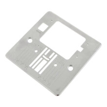 (As show, One size) Suitable for household multifunctional sewing machine needle plate bobbin cover sewing machine needle plate (White)(1pc)