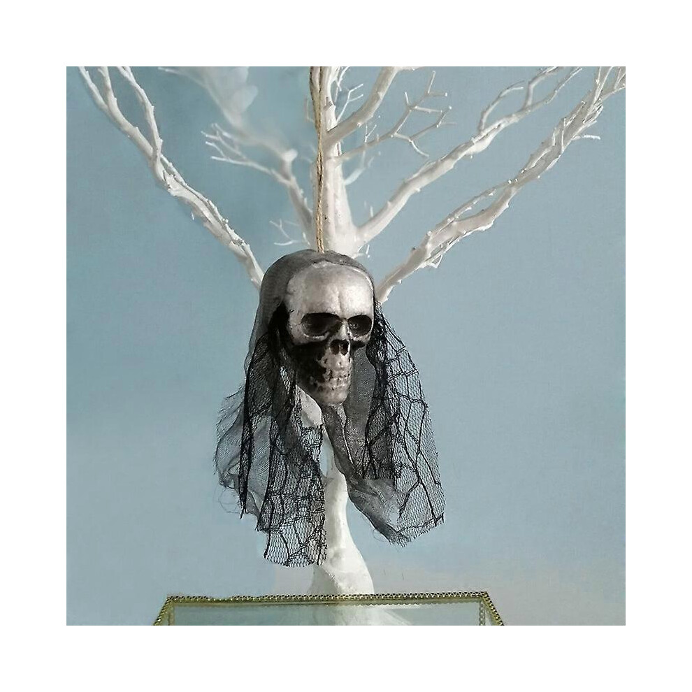 Kikidex (As Show, One Size) Halloween Hanging Pendant Halloween Skeleton Hanging Ghost Horrifying Foam Skull Ornament Halloween Hanging Ghost Haunted House Es