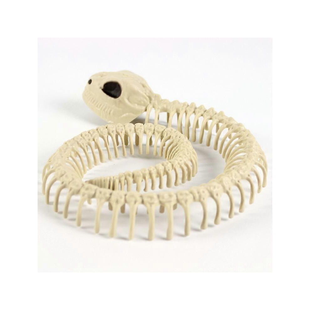 Kikidex (As Show, One Size) Halloween Snake Skeleton Creepy Plastic Animal Skeleton Decoration Party Supply Props, Halloween Decorations, Halloween Party Supp
