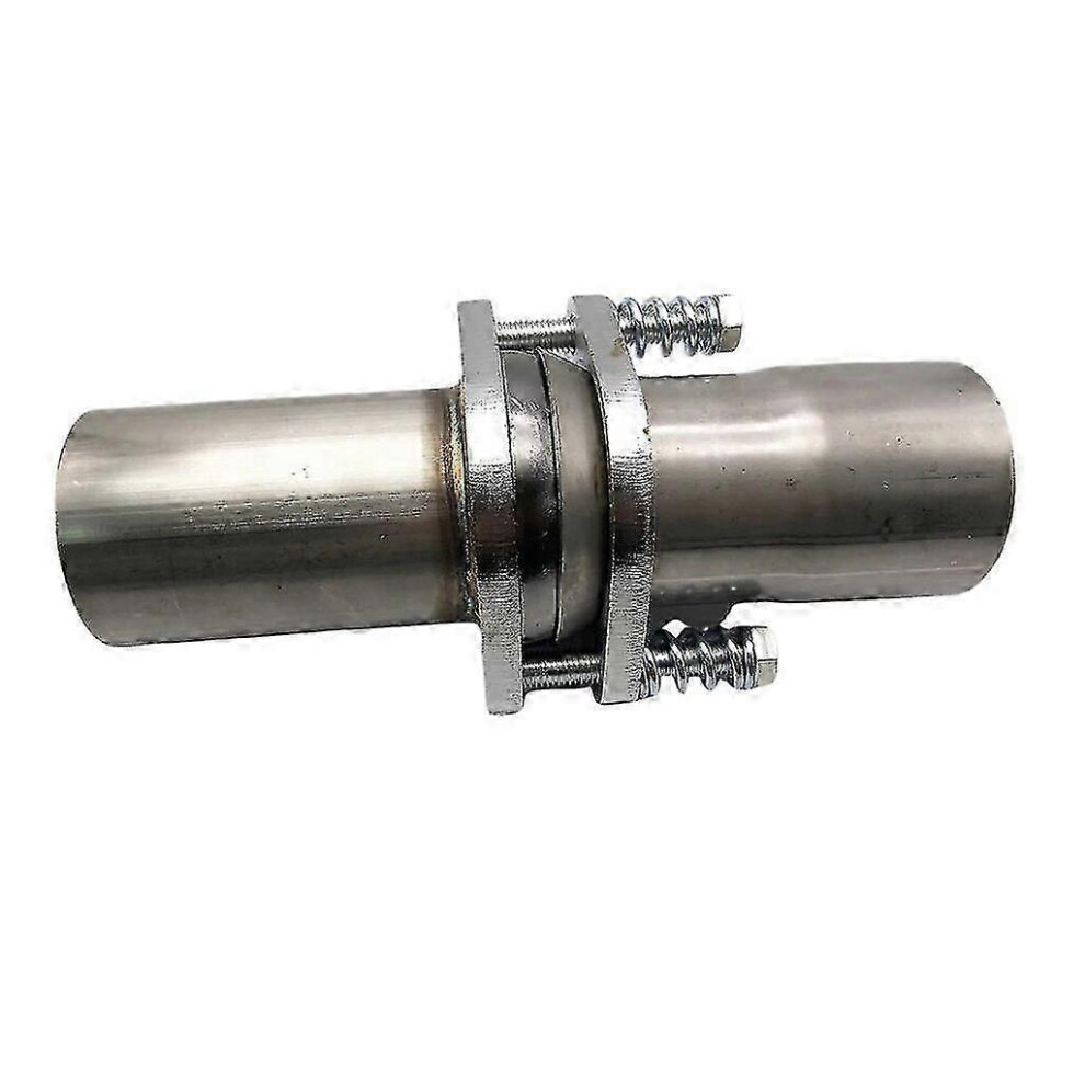(As Show, One Size) 2.5" Od Id Stainless Steel Exhaust Spherical Spring Connector Flange 2 Bolts~15445 4633396529143