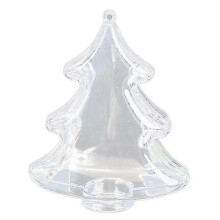 (As show, One size) 20 Christmas Ornament Boxes, Hollow Christmas Tree Packing Boxes, Ornament Packing Plastic General Boxes