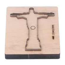 (As show, One size) Leather Cutting Die Jesus Shaped Alloy Steel Wooden Board Punch Die for Fabrics DIY Projects Jewelry Making