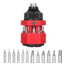 (Standard, One size) 12-in-1 Multifunction Mini Combination Ratchet Screwdriver Kit Multi-Bit Set Multi Screwdriver Tool Mobile Phone Repair Kit