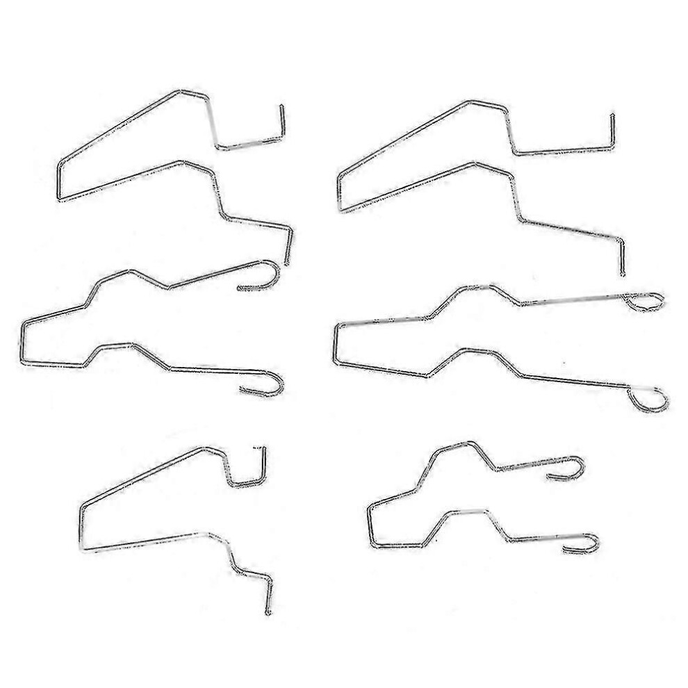 (As Show, One Size) 6Pcs Headlamp Headlight Dip Dipped Beam Head Lamp Bulb Retaining Spring Clip Clamp For H1 H4 H7 4633396547499