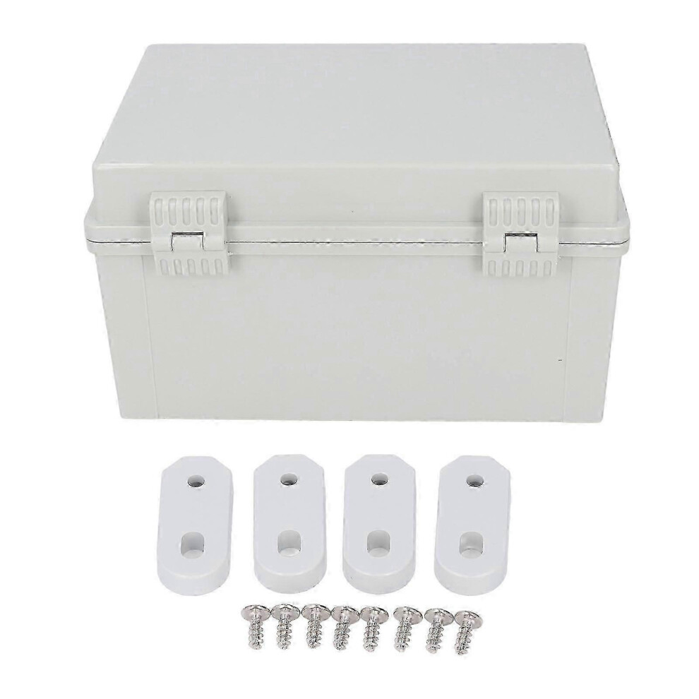 (As Show, One Size) Gray Hinged Cover Electrical Junction Box Ip67 Waterproof Electric Project Box For Outdoor 4633396547505