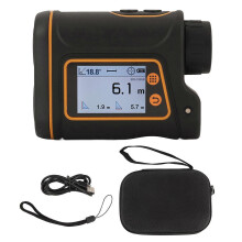 (As show, One size) Telescope Range Finder 6X Magnification LCD Touch Screen Laser Distance Meter with Battery 1500m / 1640.4yd SW 1500B