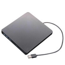 (As show, One size) USB3.0 External CD Player 12.7mm Tray Type Ultra Slim DVD-RW Optical Drive Recorder for Computer Laptop PC(Black)