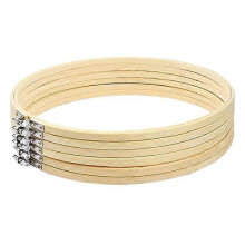 (As show, One size) 10/20 PCS 12 Inch Embroidery Hoops Bamboo Wooden Hoop Rings DIY Cross Stitch Household Sewing Tools (10 PCS)