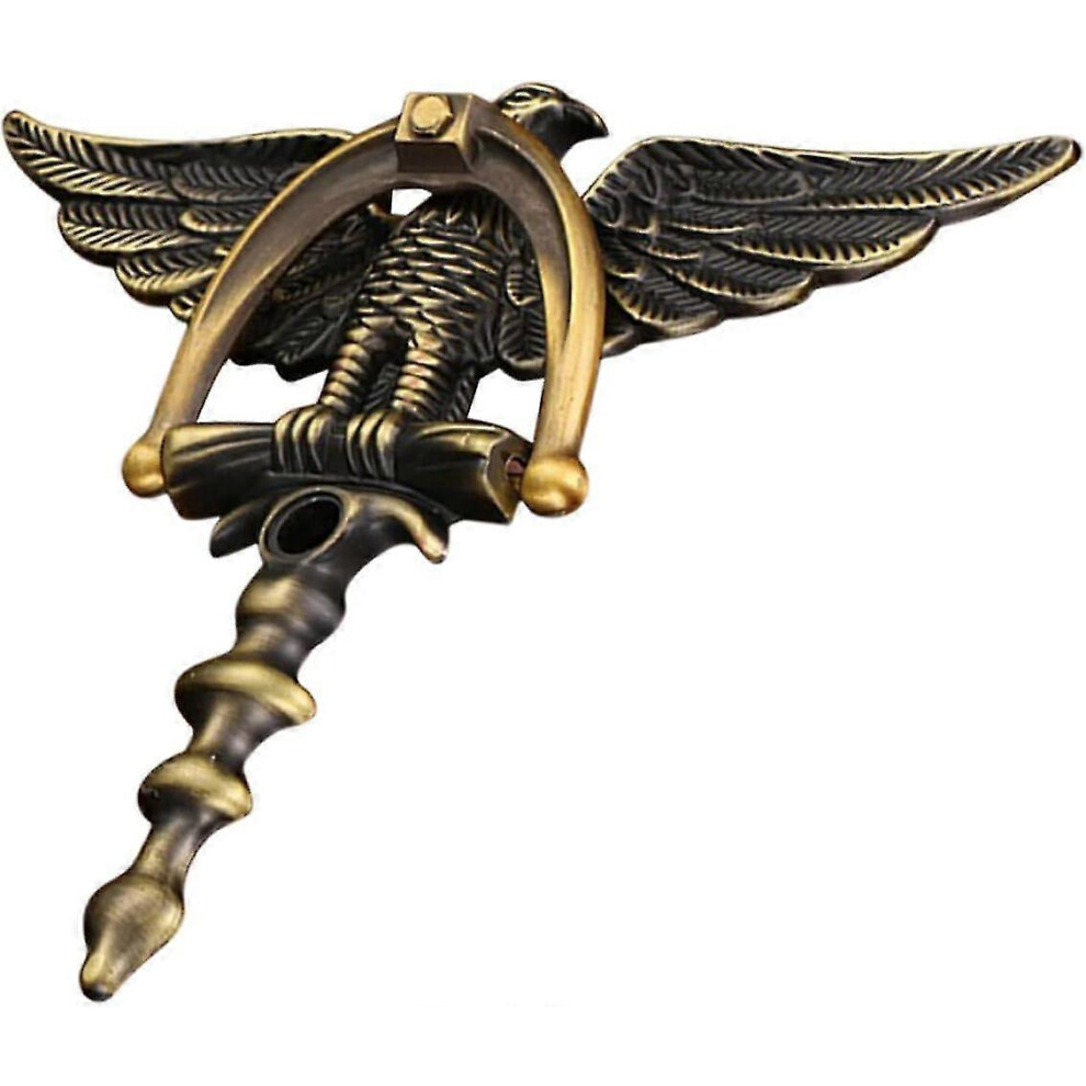 (As show, One size) Door Knocker Home Door Knock With Peephole Knocker Viewer Gate Knocker Eagle Gate Handle Door Viewer Supply Cabinet Handles Door Eye Viewer Front Door