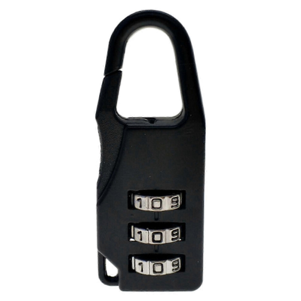 (As Show, One Size) 3 Dial Digit Number Code Password Combination Padlock Travel Security Safe Lock 4631898277753