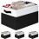 (As show, One size) Wardrobe Storage Basket Folding Fabric Bathroom Organizer Handle/Laundry Organizer 1
