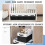 (As show, One size) Wardrobe Storage Basket Folding Fabric Bathroom Organizer Handle/Laundry Organizer 2
