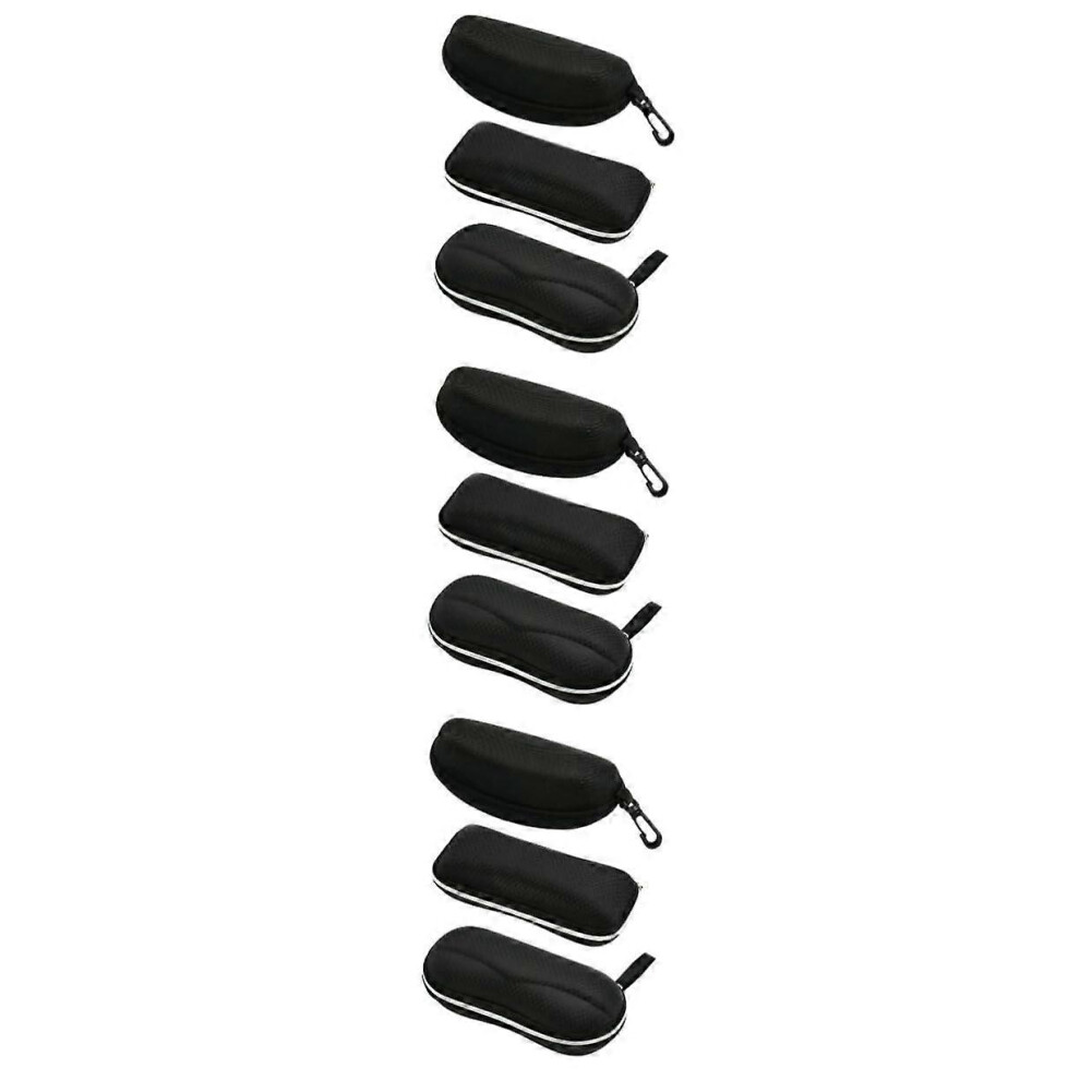 (As show, One size) Glasses Case Sunglass Carrying Eyeglass Cases Hard Shell Glasses Storage Case Zipper Eyeglasses Shell Ref: 7934