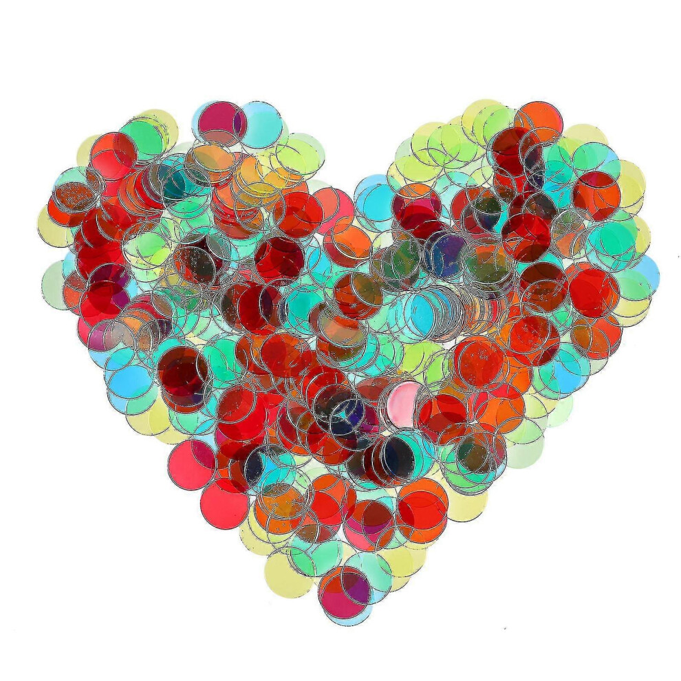 (As show, One size) 500pcs Transparent Color Bingo Chips Plastic Markers Clear Game Counting Chips XinHang