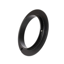 (As show, One size) 49/52/55/58/62/67/72/77mm Macro Reverse Lens Adapter Ring for Canon EOS EFM Mount Camera Body (62mm)