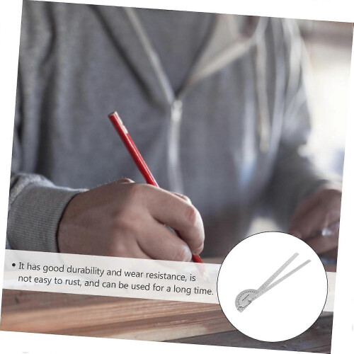 (As show, One size) Angle Ruler Protractor Stainless Angle Measurement for Woodworking Engineering Ref: 4846 1