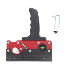 (As show, One size) Chamfer Plane Aluminum Alloy Woodworking Hand Planer for Quick Edge Planing Corner Trimming Red