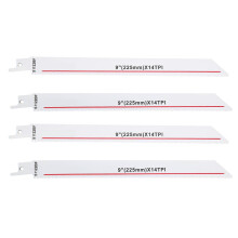 (As show, One size) 4pcs Reciprocating Saw Blade Wood Metal Multifunction 9in/225mm -5PTI Cutting Household Repairing