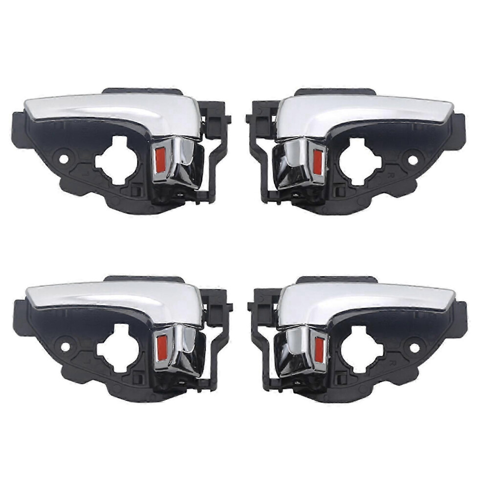 (As Show, One Size) 4Pcs Car Interior Door Handle Door Knob For Ix35 2010-2015 826102S010 826202S010 Black 4632480894143