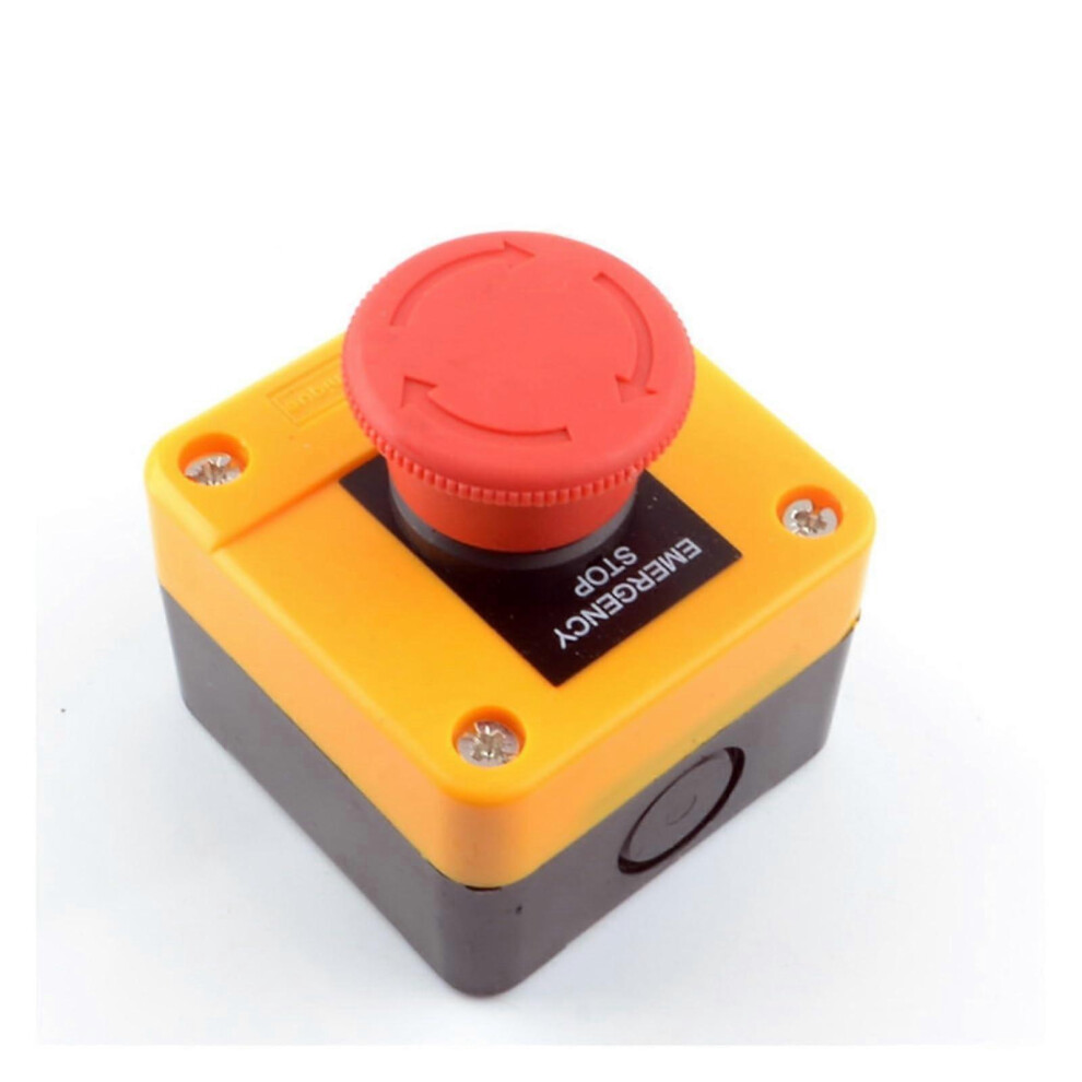 (As Show, One Size) Electronicswitch Red Mushroom Cap 1No 1Nc Dpst Emergency Stop Push Button Switch Ac 660V 10A Switch Equipment Lift Elevator Latchi 4632480823471