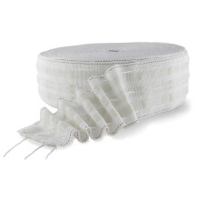 (As show, One size) Curtain Pleating Tape 20 Yards White British Style,Perfect for Making Home Decor Projects.(20 Yards 2.8 Inch)