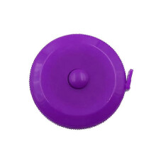 (As show, One size) Pocket Plastic Round Tape Measure Tapeline Tape Measure Ruler Sewing Tool Mini 1.5m Gadget Ruler Band